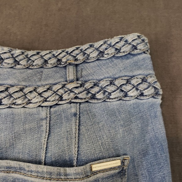 White House Black Market Woman Sz 10 Extra High Rise Slim Ankle High Waist Jeans - Picture 11 of 12